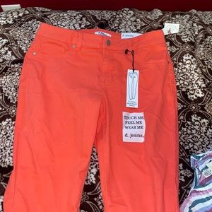 d.jeans size 10 in a coral color